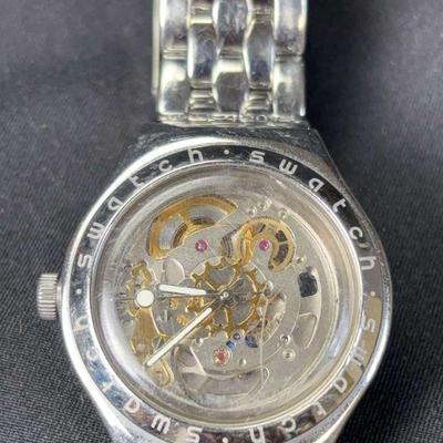 Swatch irony" skeleton automatic v8 watch