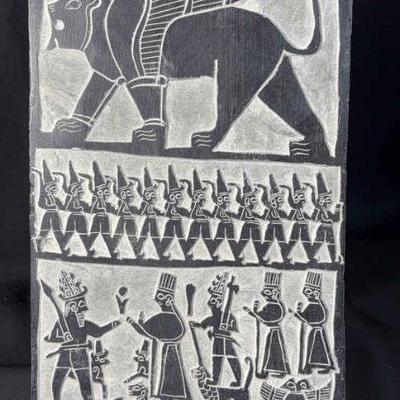 Hittite sphinx stone relief