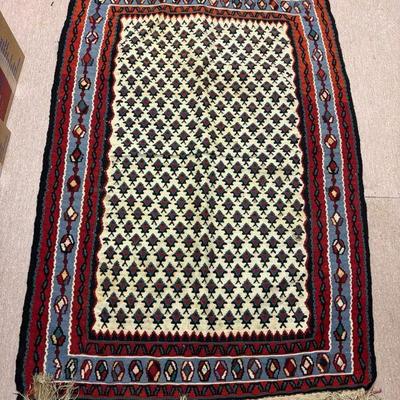 Handmade vintage persian kilim rug