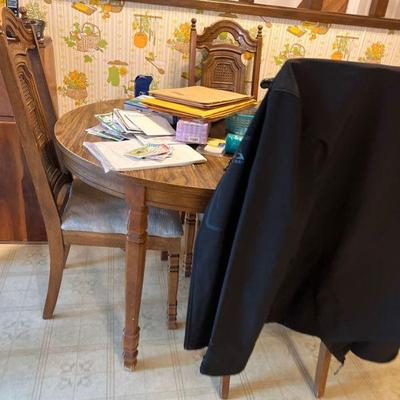Dining table with chairs