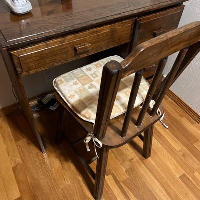 Writing desk with chair
