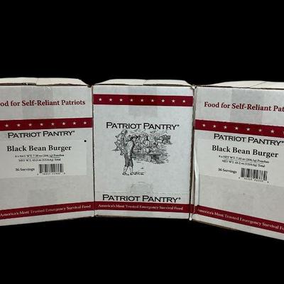 DOPA642 Patriot Pantry Survival Food 108 Servings	All packages appear unopened, some scuffing visible 
