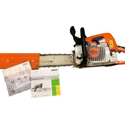 TEWA606 STIHL MS 310 Chainsaw	This lot includes chainsaw with cover, safety and an instruction Manuel. 
