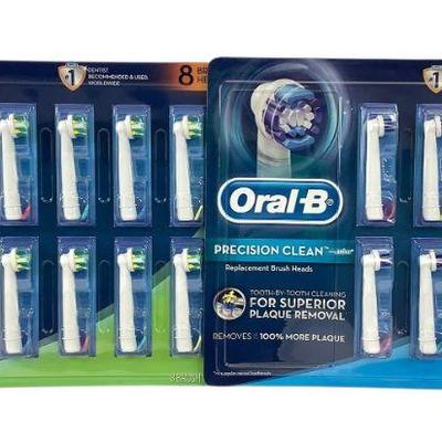 TICA211 New Oral-B Replacement Brushes	New in package Precision Clean replacement heads and New in package Floss Action replacement...