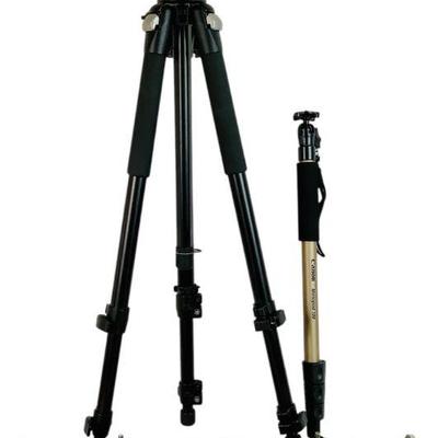 TICA223 Manfrotto Tripod, Cross Arm & Canon Unipod	Manfrotto Tripod, model# 3021BPRO, Manfrotto Cross Arm double End with double HD...
