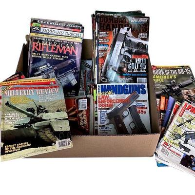 TEWA705 Assorted Gun & Military Magazines 1980’s-Present	Large lot of approximately 100 magazines. Mix of vintage and more recent...