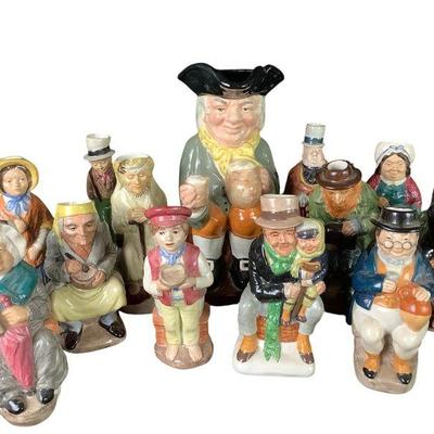 BEBO628 Charles Dickens Toby Jugs And More	This lot has a total of thirteen figurines
