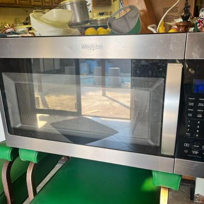Brand new Whirlpool above-range large microwave NEVER USED