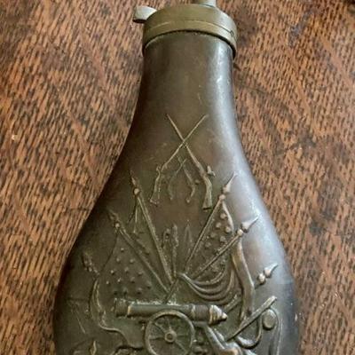 Antique gun powder flask
