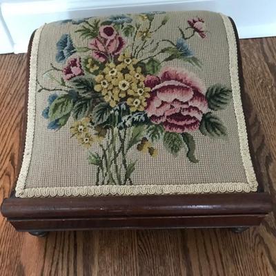 antique foot stool $35