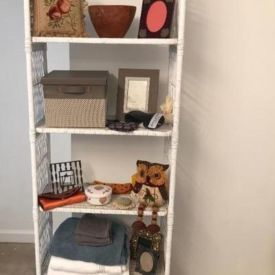 wicker shelf $65
34 X 12 X 86"
