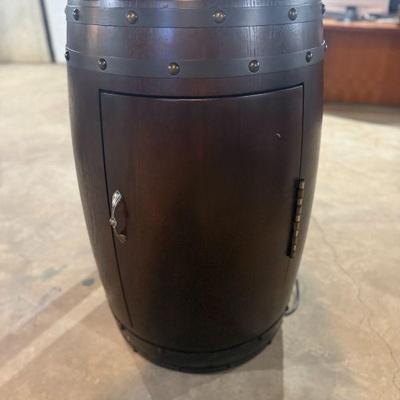 Wine barrel wine refrigerator