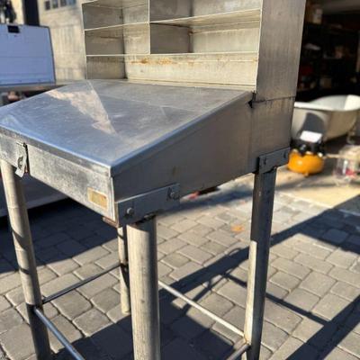 Industrial Factory Salvage Vintage Steel Desk
