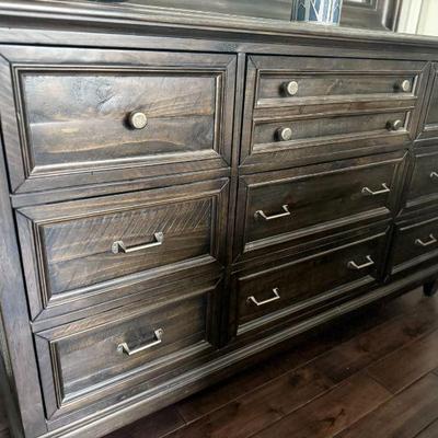 Queen bedroom set, like new condition.  Available for pre-sale