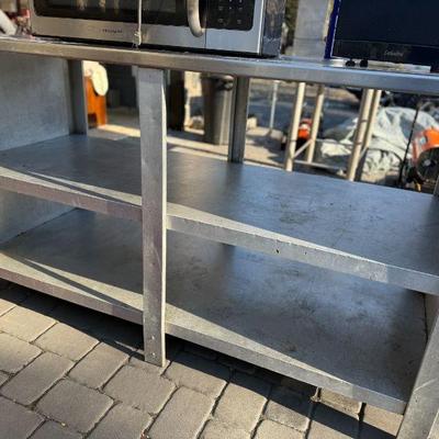 Industrial Steel Work Table