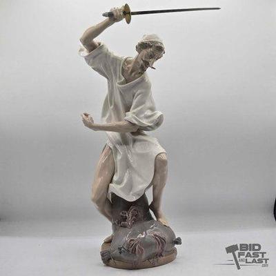 #2258 • Lladró Wrath of Don Quixote Porcelain Sculpture
