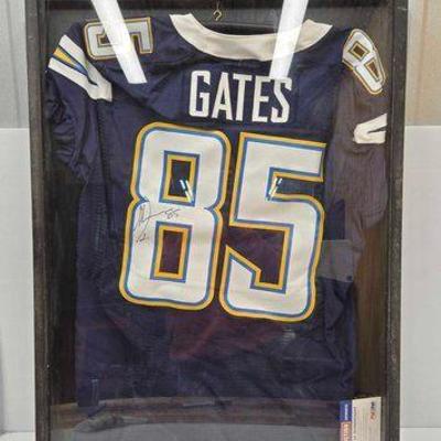 Sale Photo Thumbnail #43: #1850 • Antonio Gates Signed Jersey
