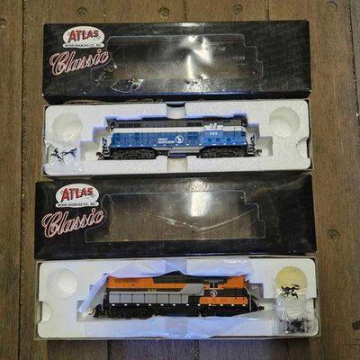 #10108 • (2) Atlas Classic HO Scale Model Train Locomotives
