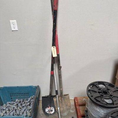 #2054 • (2) Shovels and Roller
