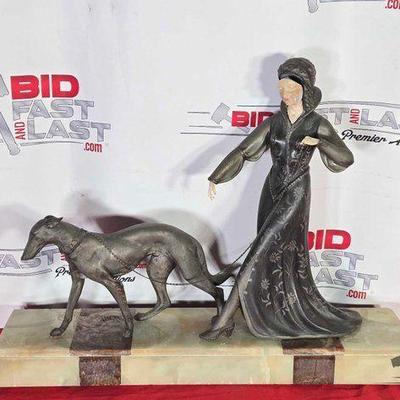 #2277 • Woman With Greyhound Scali Figure
