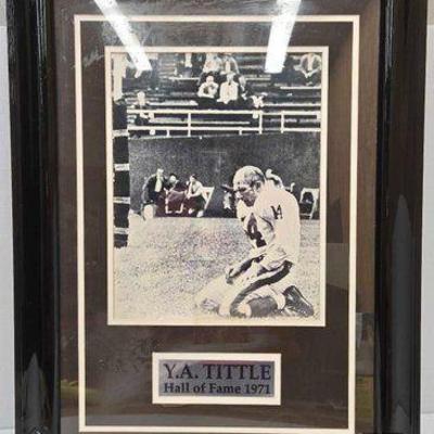 #1838 • Y.A. Tittle Hall of Fame 1971 Signed Photograph
