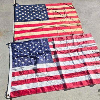 #3008 • (2) American Flags
