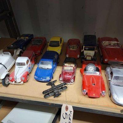 #5573 • (12) Diecast Toy Cars & Airplane Pencil Sharpener
