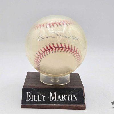 #1812 • Billy Martin Signed Baseball

