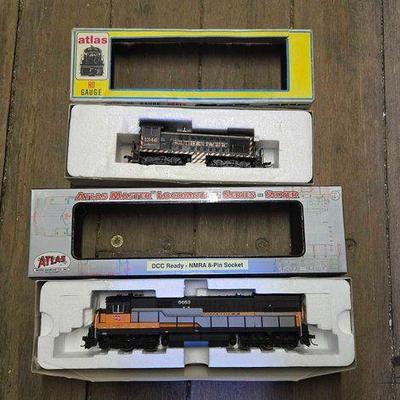 #10112 • (2) Atlas HO Scale Model Train Locomotives
