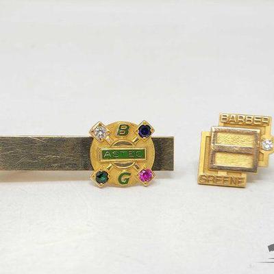 #889 • Gold Filled Pins with Gemstones, 10g
