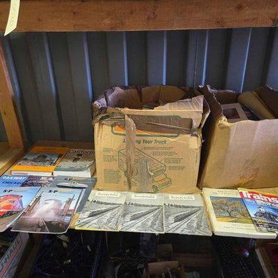 #10524 • Box of Train Jackets & Blanket
