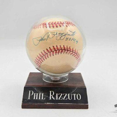 #1814 • Phil Rizzuto Signed Baseball
