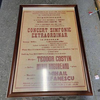 #5240 • Concert Simfonic Extraordinar Framed Poster
