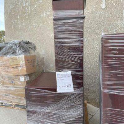 #2504 • Wooden Cabinet and Wooden Shelf
