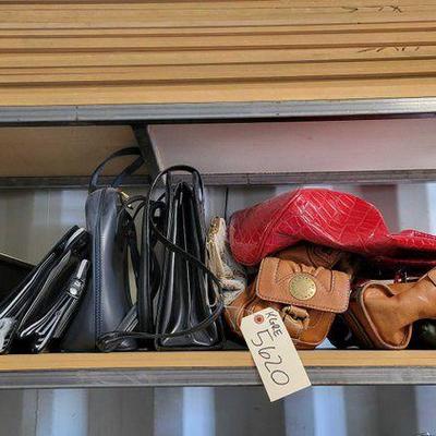 #5620 • (9) Purses and Pair of Coach Shoes
