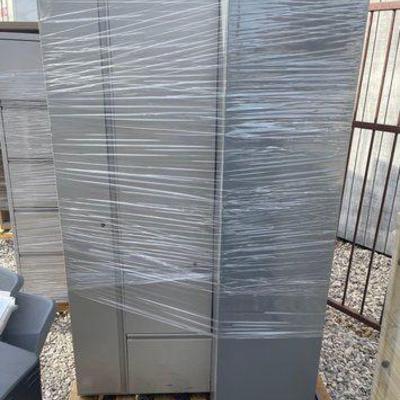 #90016 • (1) Filing Cabinet and (1) Metal Shelf
