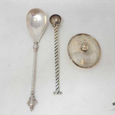 #1929 • Silver Spoons and Lid, 161g
