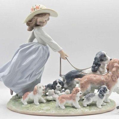 #2274 • Lladró Puppy Parade Porcelain Sculpture
