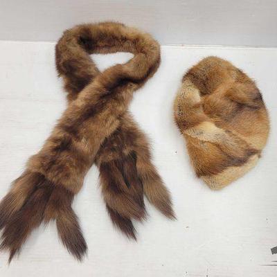 #1951 • Fur Scarf & Hat
