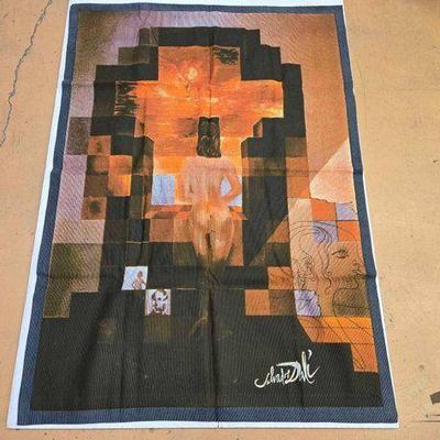 #2250 • "Lincoln in Dali Cision" Signed Salvador Dali Tapestry
