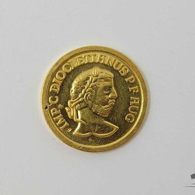 #1203 • .999 Gold 1989 Europe 25 Ecu Coin. 1/4oz
