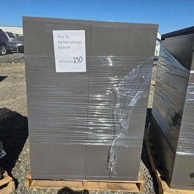 #90056 • (2) Metal Filing Cabinets
