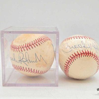 #1818 • (2) Brooks Robinson Signed Baseballs
