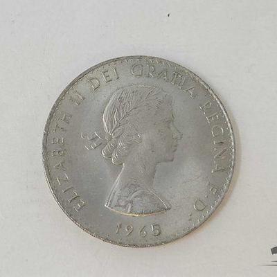 #1700 • 1965 Great Britain Sir Winston Churchill Crown Coin
