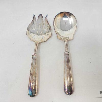 #1927 • Sterling Silver Serving Fork & Serving Spoon, 167g
