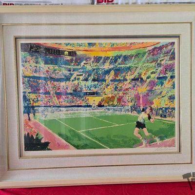 #2106 • "Volvo Masters '83" Print Signed LeRoy Nieman Framed Print
