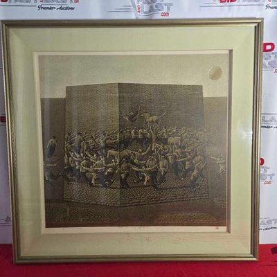 #2116 • Signed Zhang Minjie Framed Artwork
