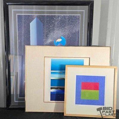 #2242 • (3) Framed Artworks
