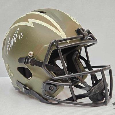 #1860 • Chargers Keenan Allen Salute to Service Signed Helmet
