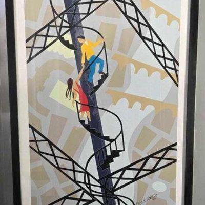 #2224 • "Escalier D'amour" Signed Pierre H. Matisse Framed Print
